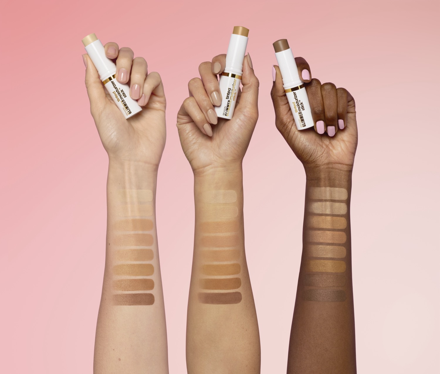 Glimmer Tinted Moisturizer Stick — arm swatches