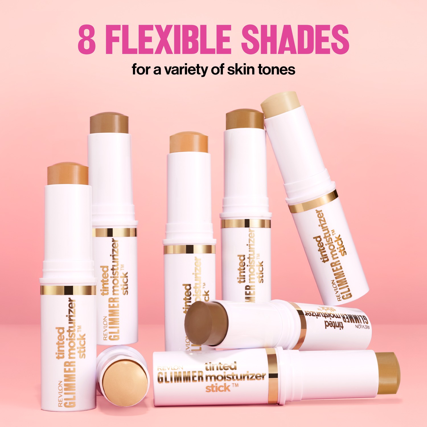 Revlon Glimmer Tinted Moisturizer Stick — 8 Flexible Shades